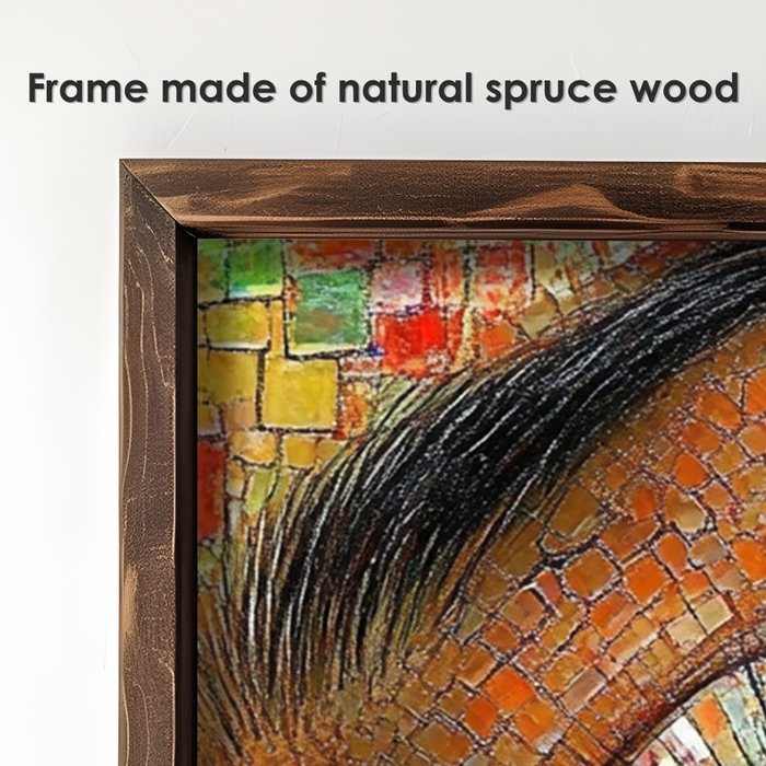 Wallity Pintura Decorativa EMR084 Multicolor en MDF con Marco Wallity Pintura Decorativa EMR084 Multicolor en MDF con Marco